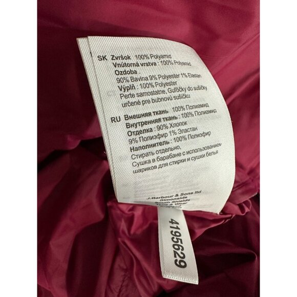 Barbour Gangway Quilt Jacket color navy UK 12 US 8 NWOT - Picture 7 of 11